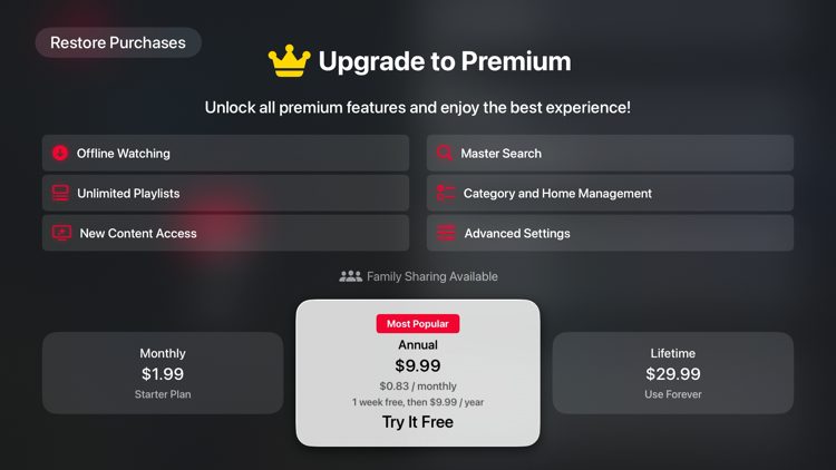 Ja IPTV Premium-versjon