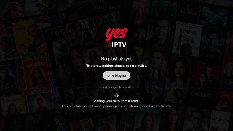 Når appen starter, klikker du på Ny spilleliste.