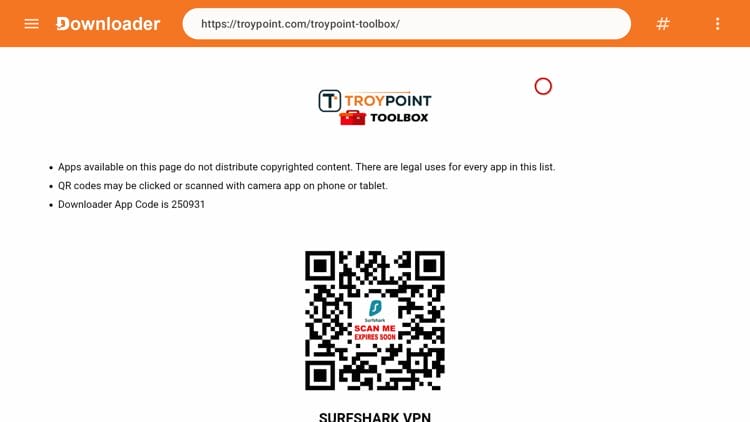 This will direct you to the TROYPOINT Toolbox.
