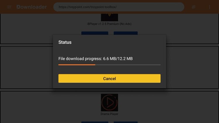 Wait for the app to download.