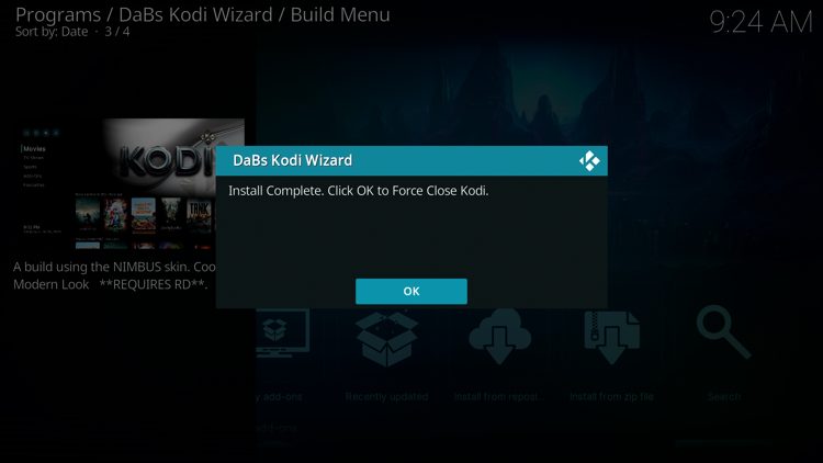 Click OK.