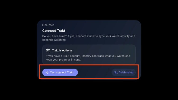 enable trakt if you prefer