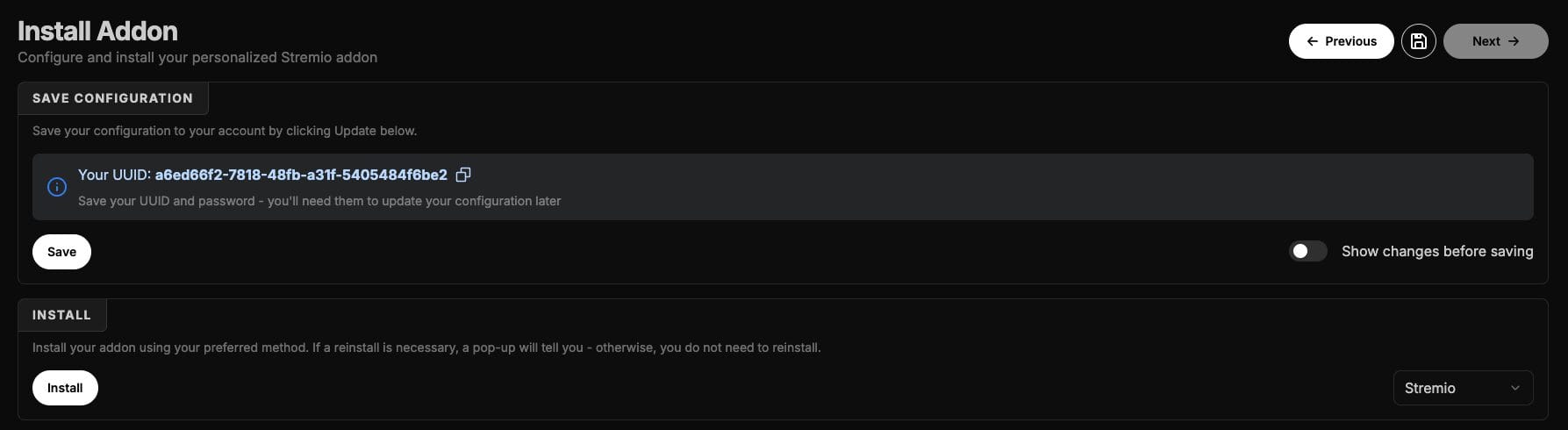 Then click Install on bottom.