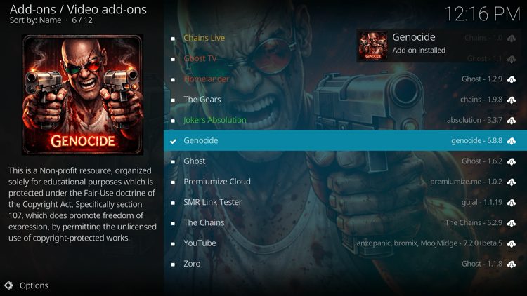 Wait a minute or two for the add-on to fully install