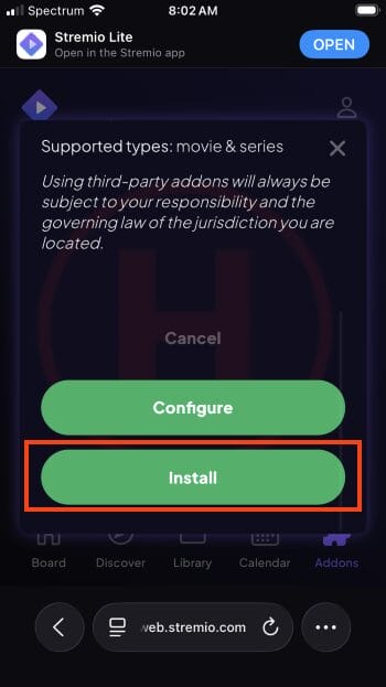 select install
