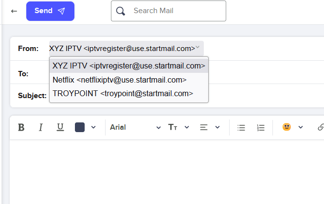 StartMail Aliases