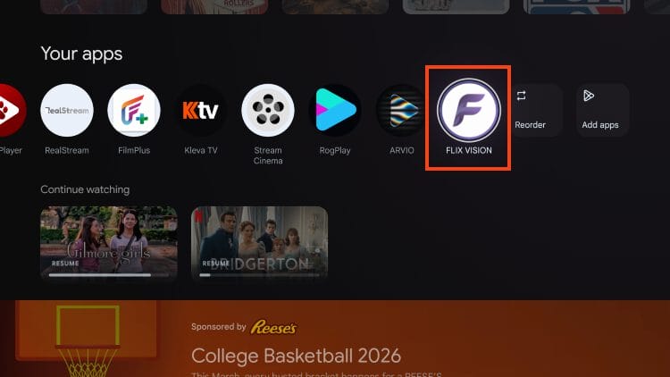flix vision installed successfully