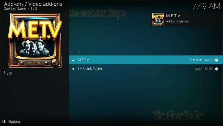 Wait a minute or two for the add-on to fully install