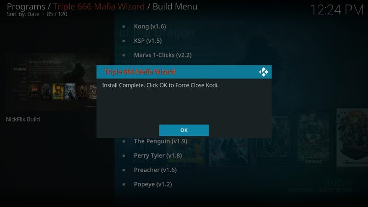 Click OK.
