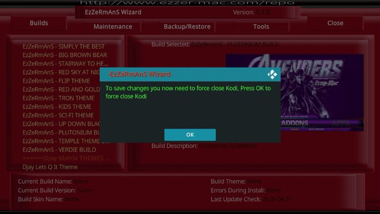 Click OK.