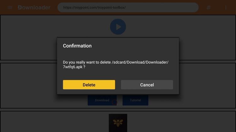 Click Delete again.