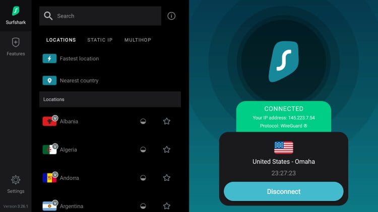 Connect to a VPN before accessing