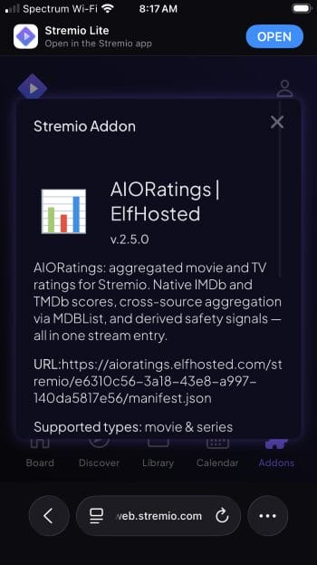 aioratings addon will prompt