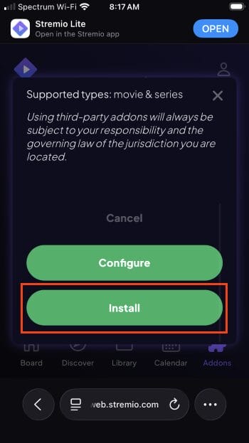click install for aioratings