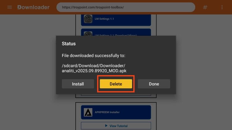select delete