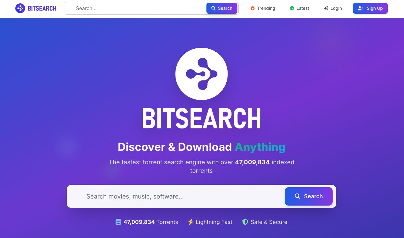 BitSearch Website