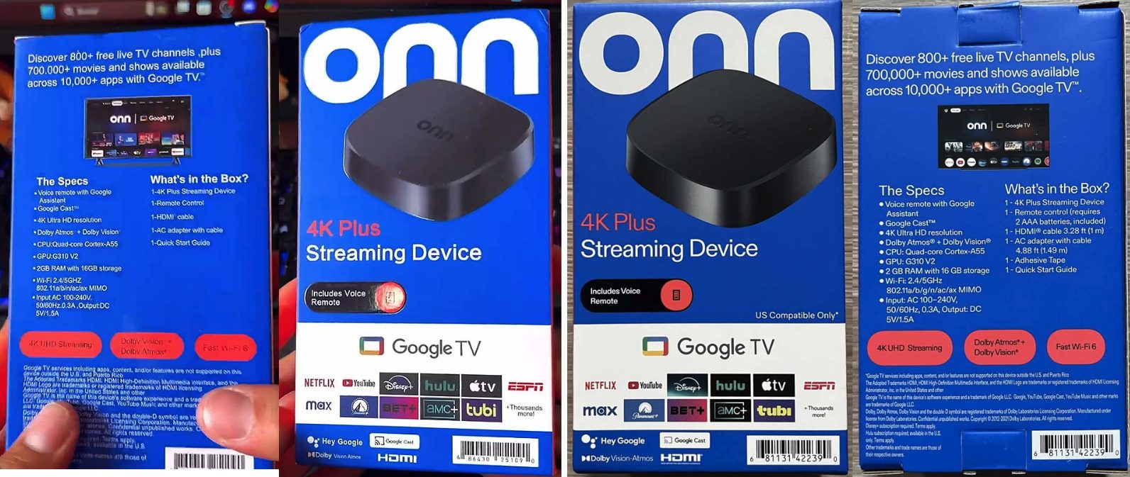 Fake vs Real Onn 4K Boxes 