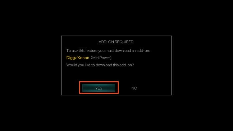 click yes