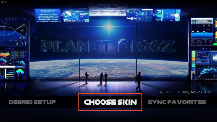 choose skin