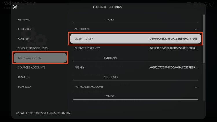 click trakt client id