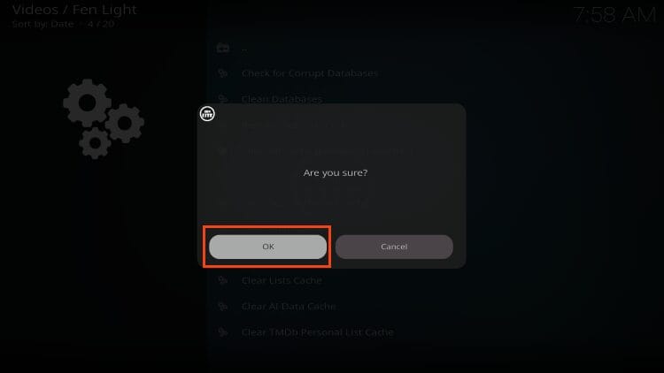 click OK