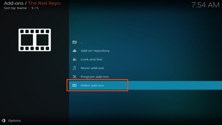 click video addons
