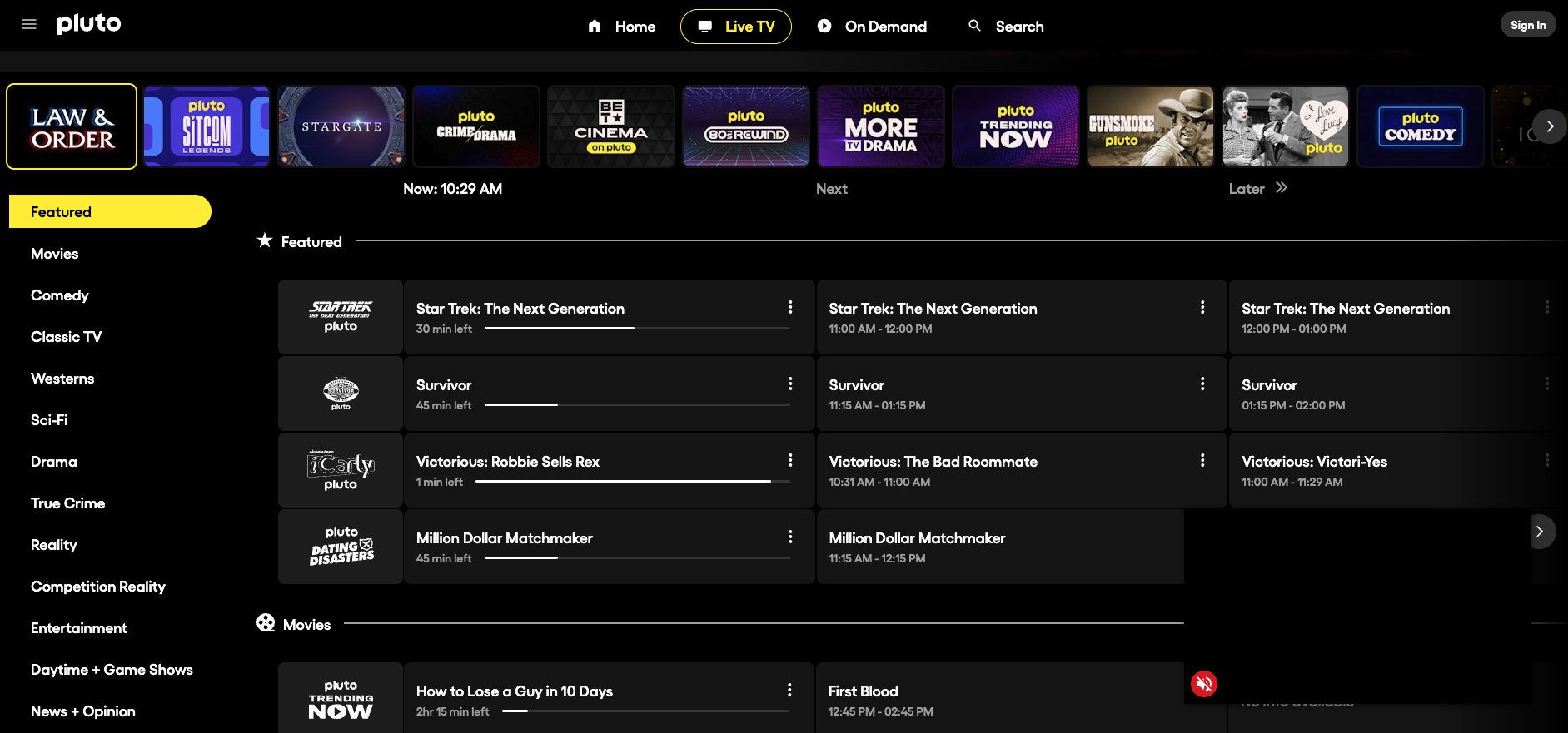 Pluto TV App