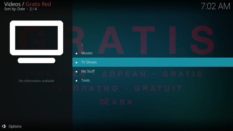Gratis Red Categories