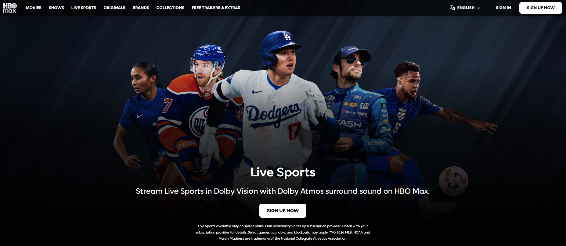 HBO Max Website