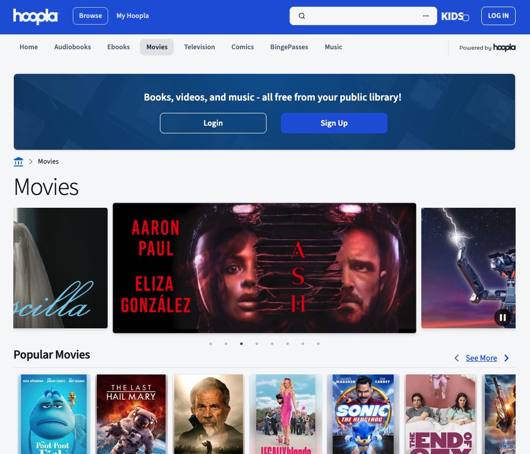 Hoopla Website