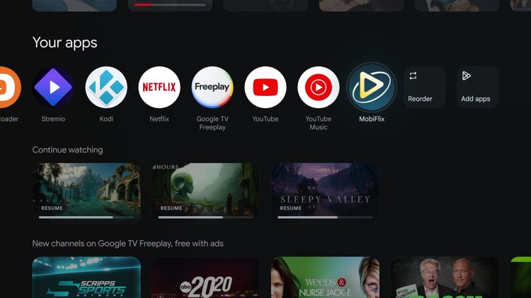 Then locate the MobiFlix app from your home screen or Applications menu and launch it.