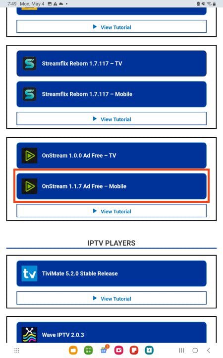 click onstream mobile