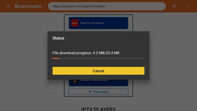 Wait for the app to download.