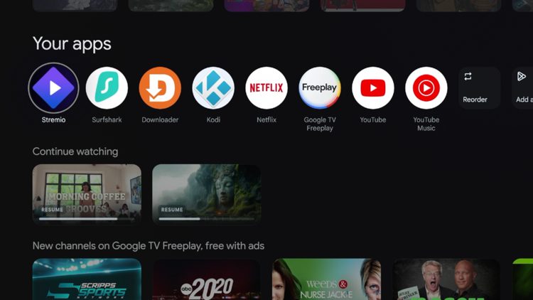 Then locate Stremio in your apps list and launch it.