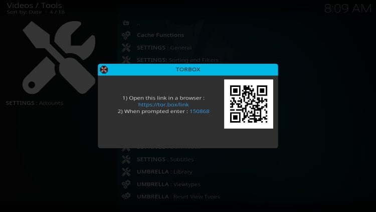 torbox authorization code for umbrella