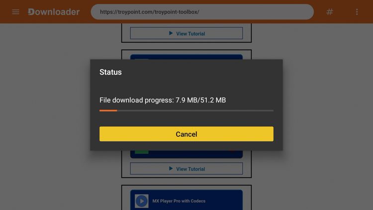 Wait for the app to download.