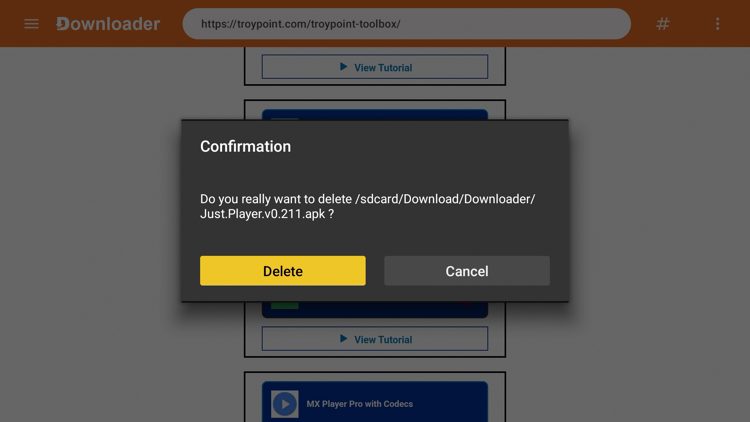 Click Delete again.