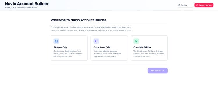 nuvio builder official site