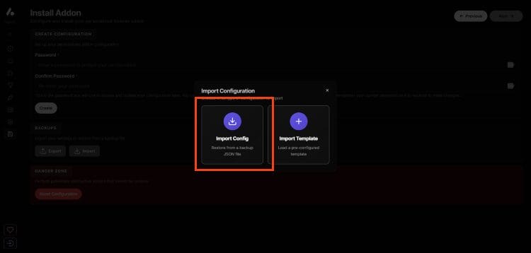 click import config