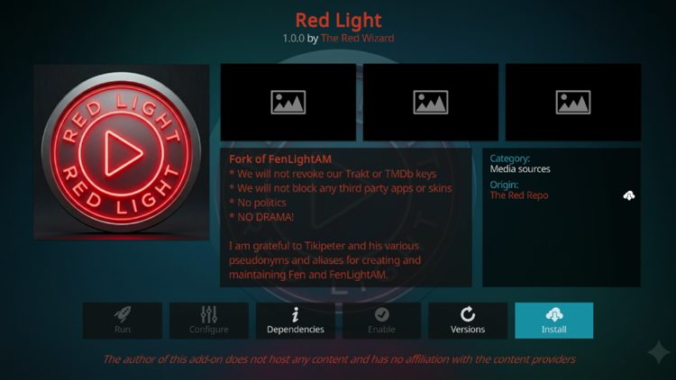 Red Light Addon