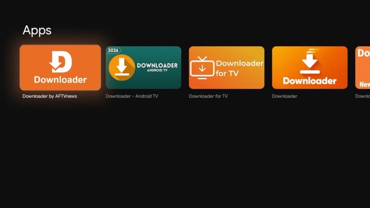 You must first install the Downloader app on your device.