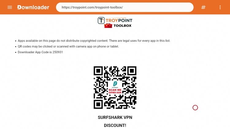 You are now presented with the TROYPOINT Toolbox home screen.