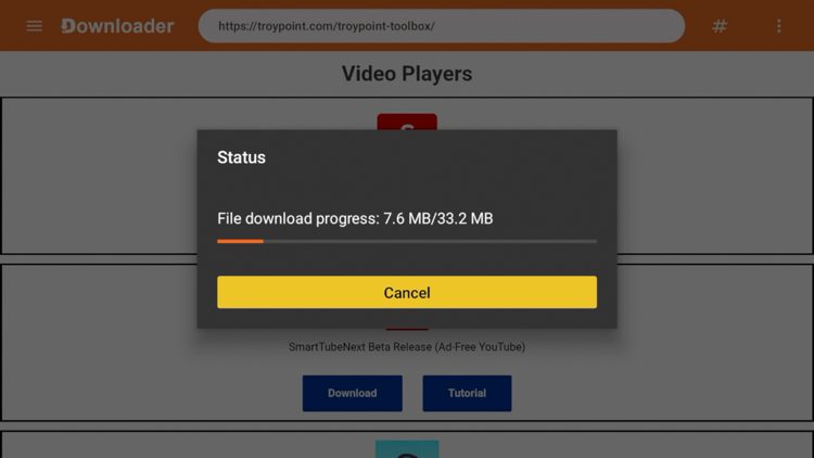 Wait for the app to download.
