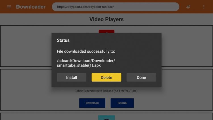Click Delete.