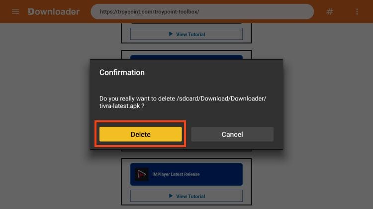 select delete again