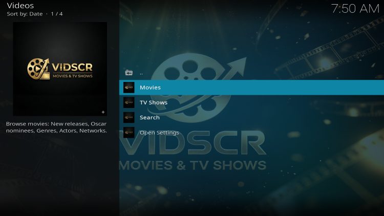 vidscr categories