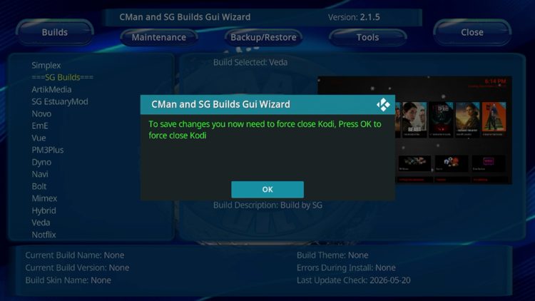 Click OK.