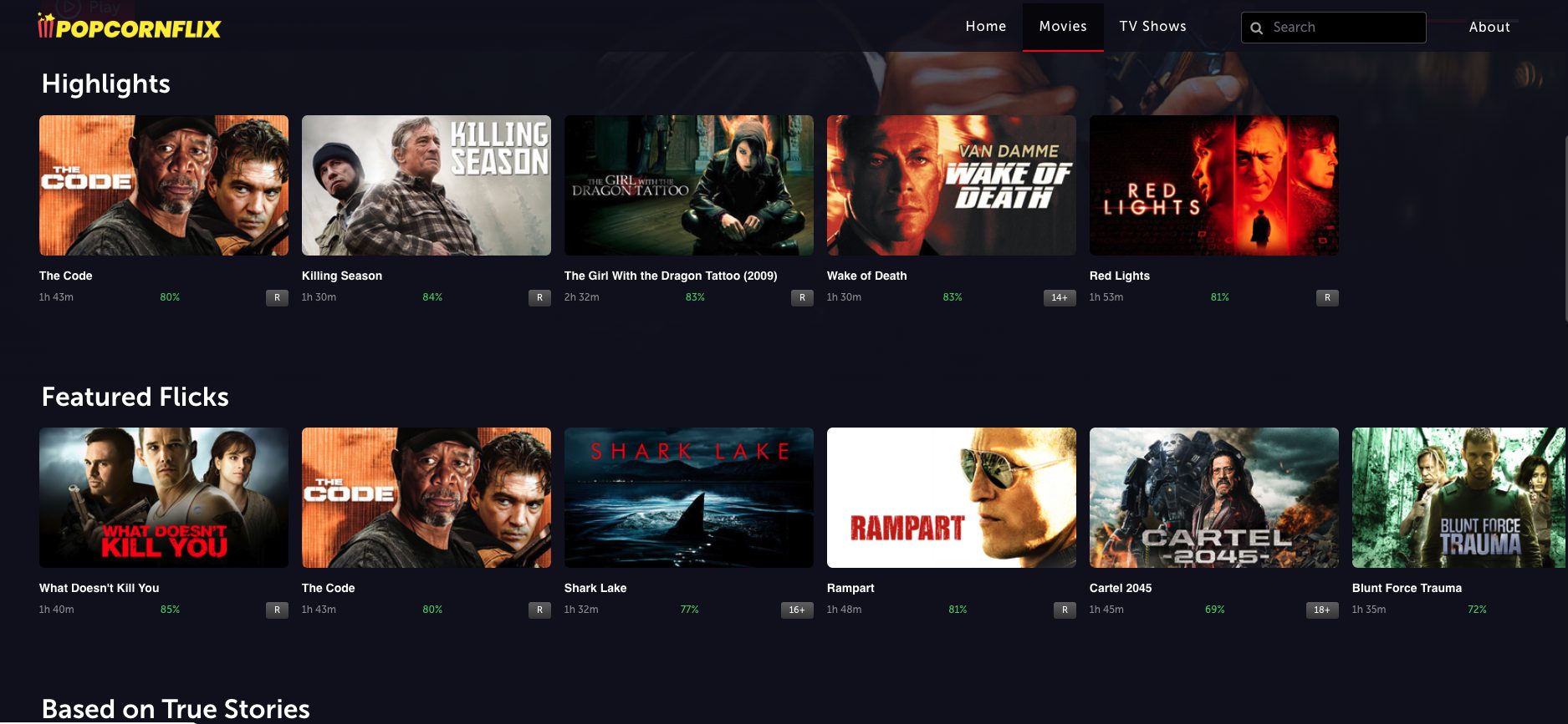 Popcornflix Website