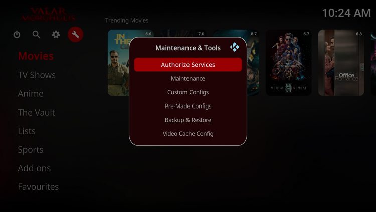Click Authorize Services.