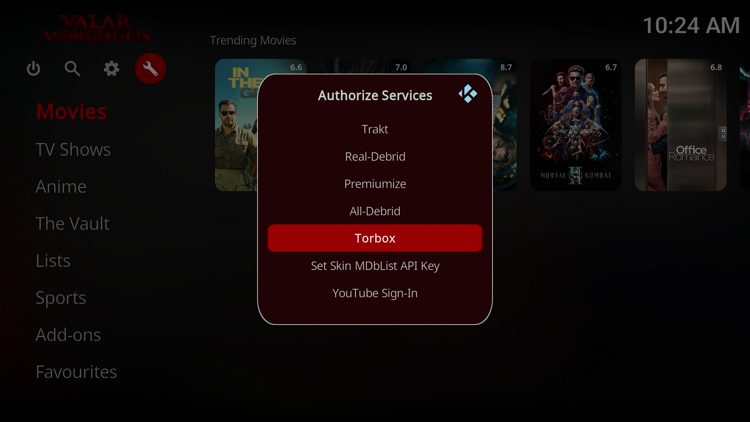 Select TorBox or your preferred provider.